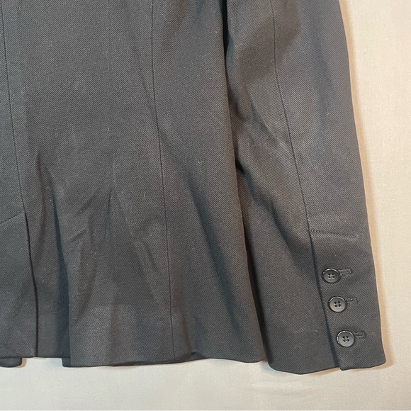 Madewell Duskfall Drape Black One Button Blazer Jacket - Womens 6 - Picture 16 of 16